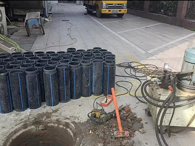 清流PE置换管厂家 DN315置换管 非开挖管短管置换
